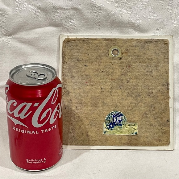 Wethersfield, Connecticut St. Paul's Church Ceramic Tile/Trivet VINTAGE - Picture 3 of 4